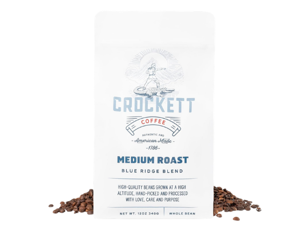 Crockett Whole Bean Coffee – Medium Roast