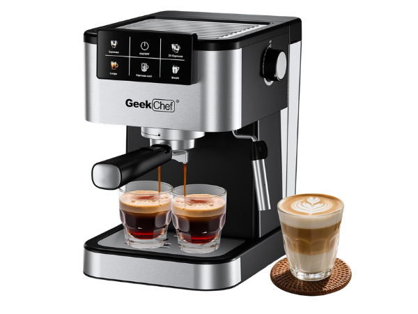 Geek Chef Espresso Machine with Milk Frother