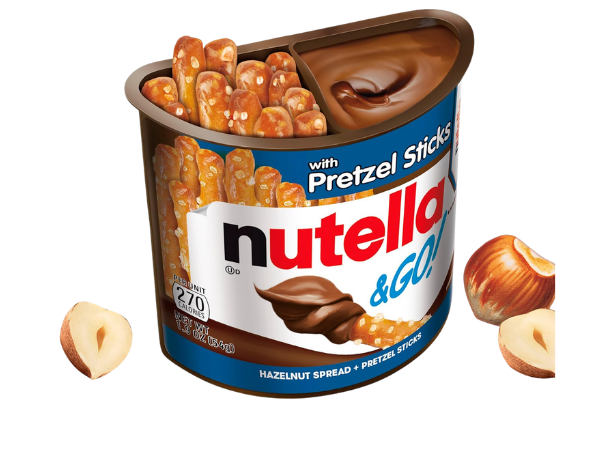 Nutella & GO! Chocolate Hazelnut Spread with Cocoa + Pretzel Sticks