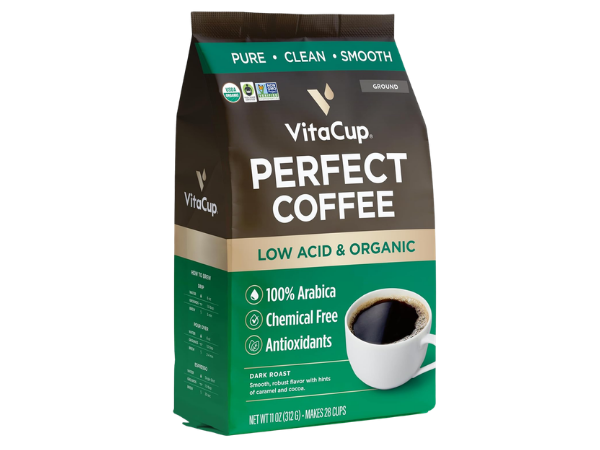 VitaCup Perfect Low Acid Coffee Grounds