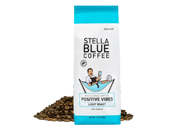 Stella Blue Whole Bean Coffee, Positive Vibes Blend