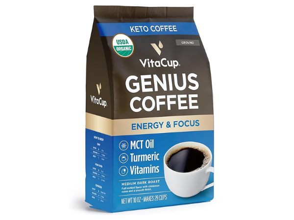 VitaCup Organic Genius Ground Keto Coffee