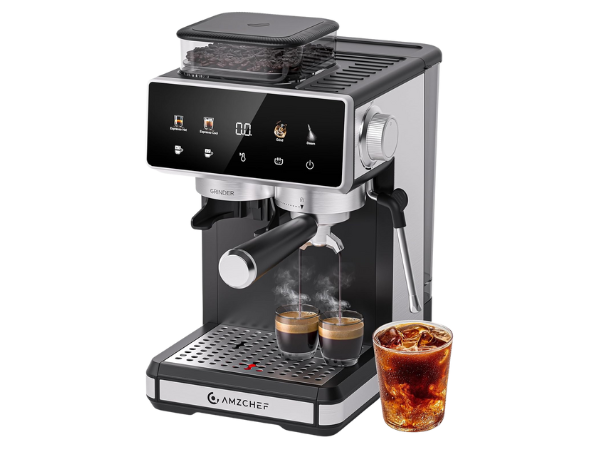 AMZCHEF 20 Bar Espresso Machine with Grinder