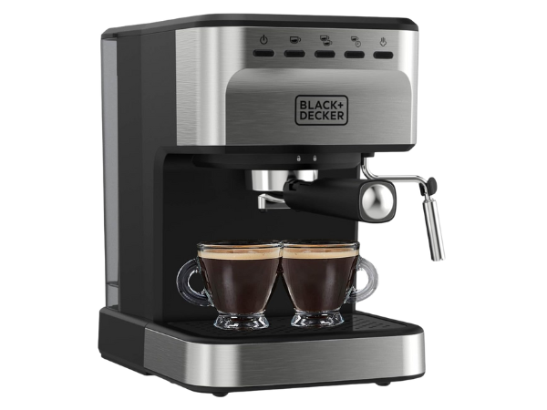 BLACK+DECKER Semi‑Automatic 15 Bar Espresso Machine