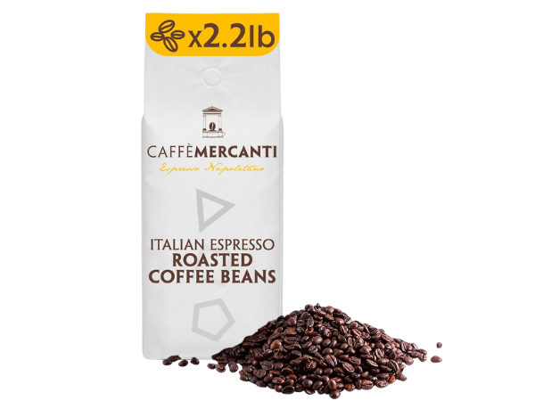 Caffe Mercanti Oro Italian Roast Coffee Whole Beans