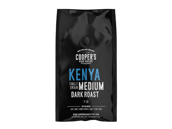 Cooper’s Cask Coffee – Kenya AA Medium Dark Roast Whole Bean