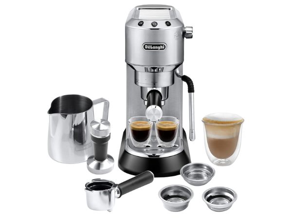 De’Longhi Dedica Arte Espresso Machine with My LatteArt Steam Wand