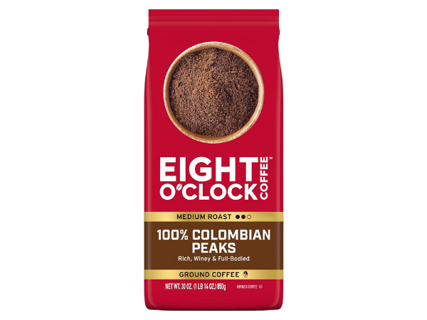 Eight O'Clock Coffee 100% Colombian Peaks Ground Coffee