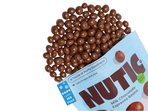 Nutic Gourmet Milk Chocolate Covered Espresso Beans
