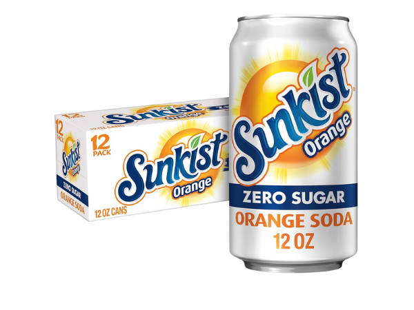 Sunkist Zero Sugar Orange Soda 1