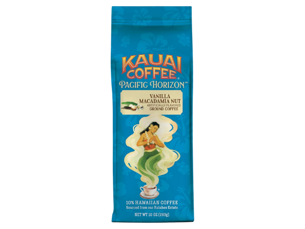 Kauai Hawaiian Ground Coffee, Vanilla Macadamia Nut Flavor