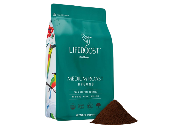 Lifeboost Coffee Ground Medium Roast Coffee