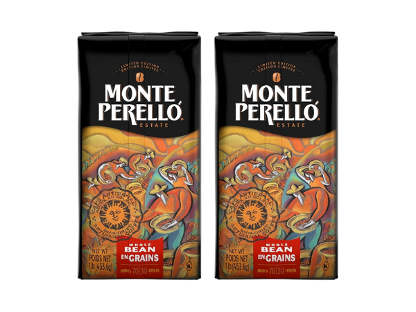Monte Perelló, 16 oz Bag (1 LB 453.6 g), Whole Bean Coffee, Medium Roast