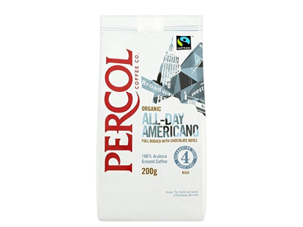Percol Fairtrade & Organic Americano Ground Coffee