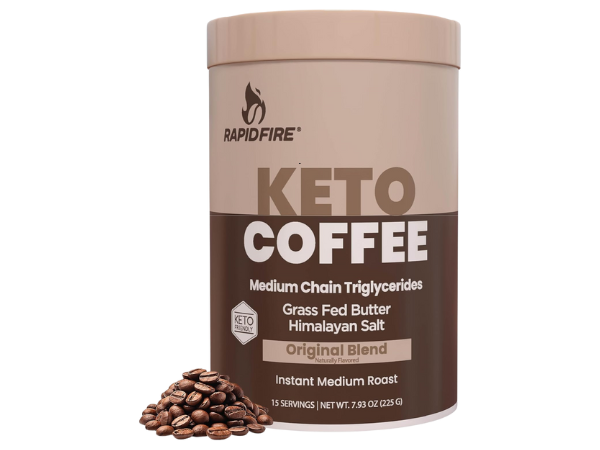 Rapid Fire Instant Coffee with MCT Oil & Grass-Fed Butter – Energy, Focus & Metabolism Support