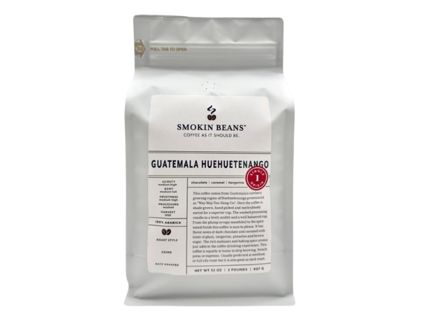 Smokin Beans 2-Pound Guatemala Huehuetenango Freshly Roasted Coffee