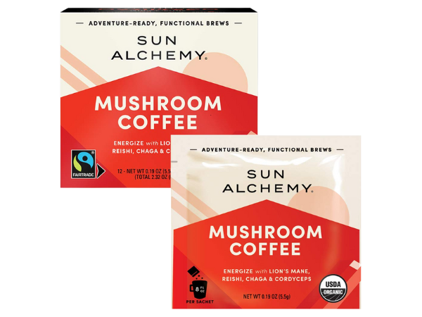 Sun Alchemy Mushroom Coffee, Energize with Organic Fair-Trade Coffee