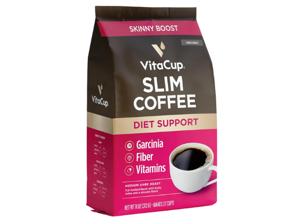 VitaCup Slim Ground Coffee, Diet Support with Ginseng