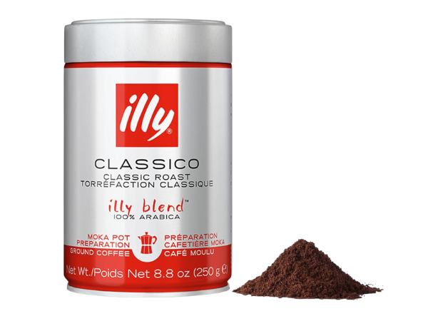 illy Ground Coffee Moka - 100% Arabica Flavored Coffee Ground