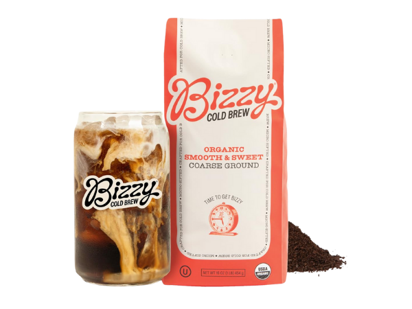 Bizzy Organic Cold Brew Coffee, Smooth & Sweet Blend