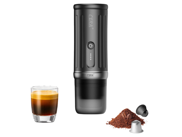 CERA+ Self‑Heating Portable Espresso Maker