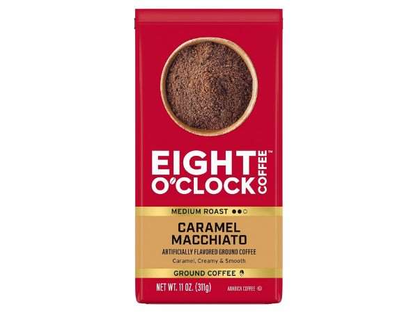 Eight O'Clock Coffee Caramel Macchiato Ground Coffee, Medium Roast