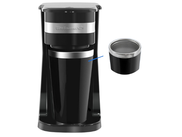 Elite Gourmet EHC111A Personal Single‑Serve Coffee Maker