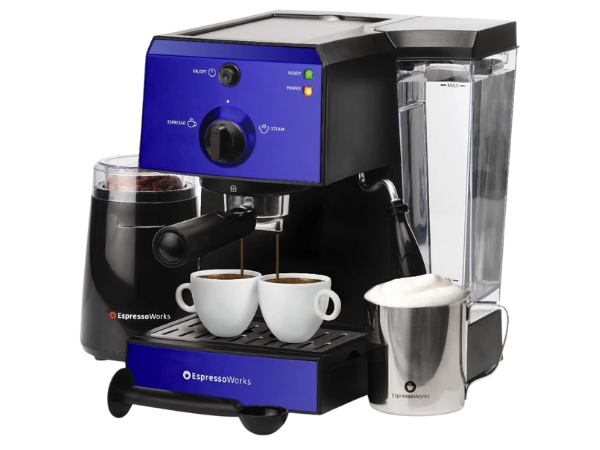 EspressoWorks All‑In‑One Espresso Machine with Milk Frother