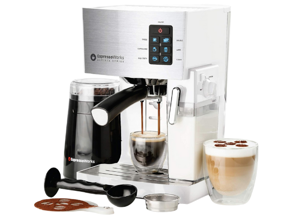 EspressoWorks All‑in‑One 19 Bar Espresso Machine