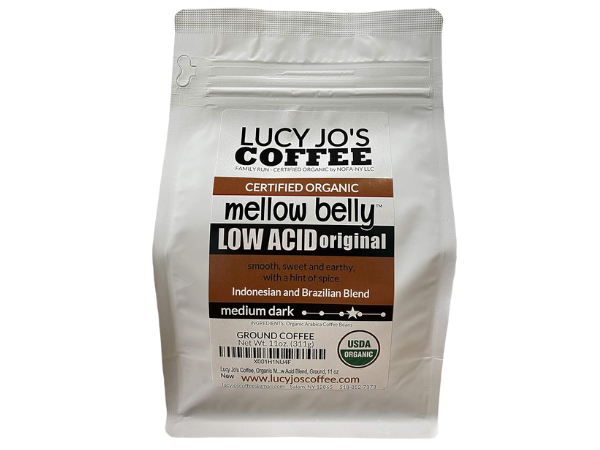 Lucy Jo’s Coffee Roastery – Organic Mellow Belly Low Acid Blend