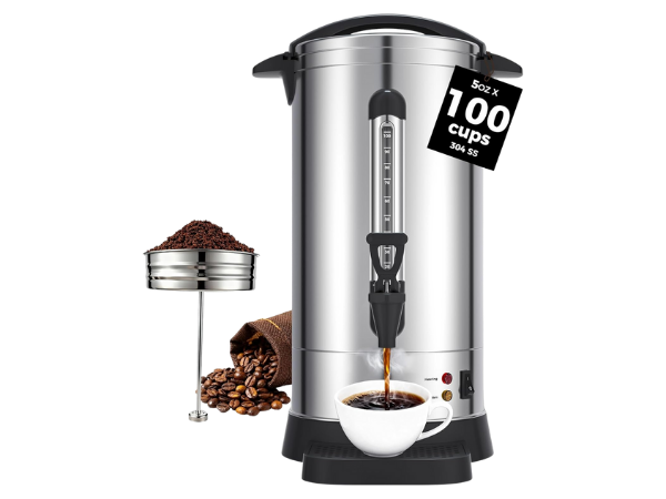 OSTBA 1500W Commercial Coffee Urn 100 Cup