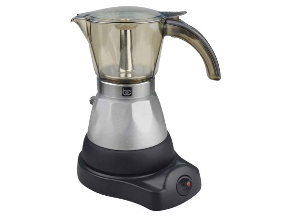 Bene Casa Black Espresso Coffee Maker with Transparent Carafe