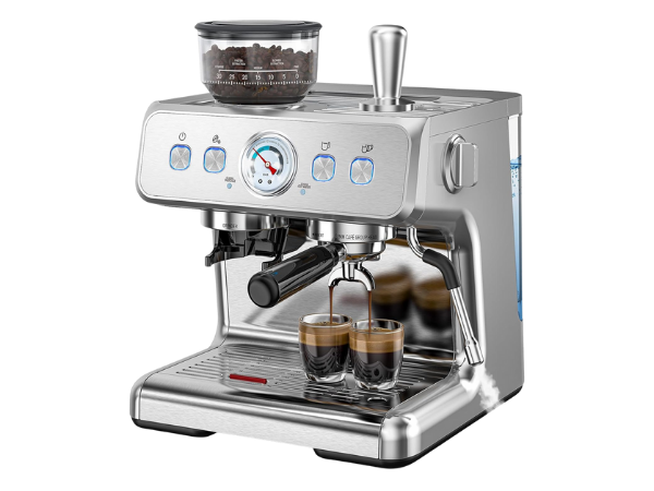 COWSAR Espresso Machine with Grinder & Milk Frother