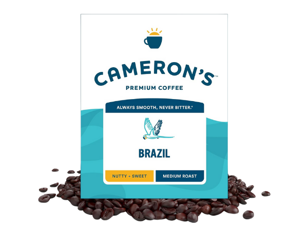 Cameron’s Coffee Roasted Whole Bean Coffee, Brazil