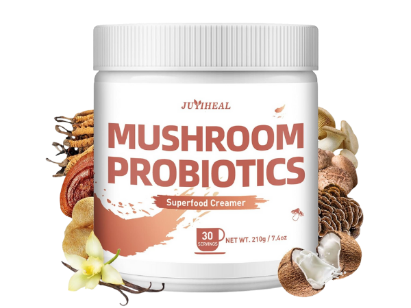 JUYIHEAL Mushroom Coffee Creamer – Mushroom Probiotic Creamer with Adaptogenic