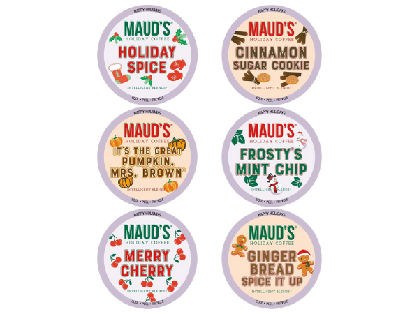 Maud’s Holiday Blend Coffee Pods Variety Pack