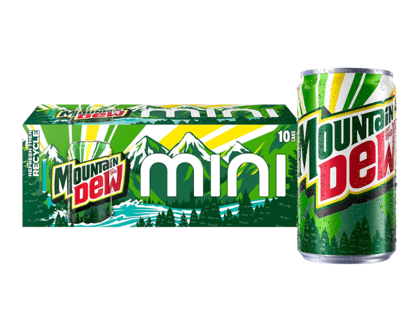 Mountain Dew Soda, 7.5 Fl Oz Mini Cans