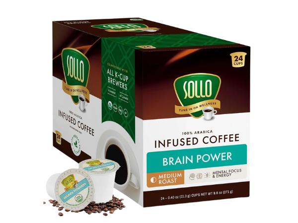 SOLLO Brain Power Medium Roast Coffee Pods