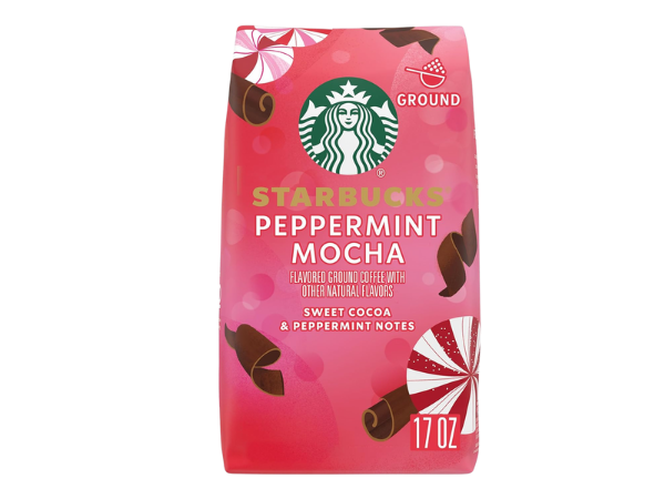 Starbucks Ground Coffee, Peppermint Mocha Flavored Coffee