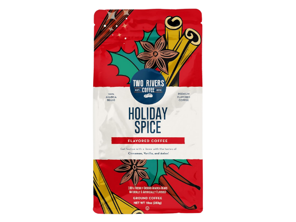 Two Rivers Coffee Holiday Spice Flavored Ground Coffee