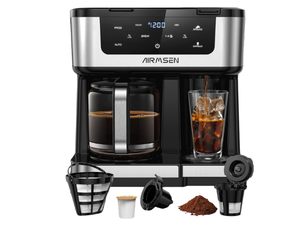 AIRMSEN 12‑Cup Programmable Dual Coffee Maker