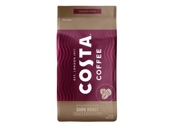 Costa Coffee Ground Coffee, Signature Blend Dark Roast