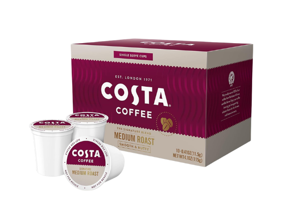 Costa Coffee Medium Roast Single Serve Pods – Signature Blend