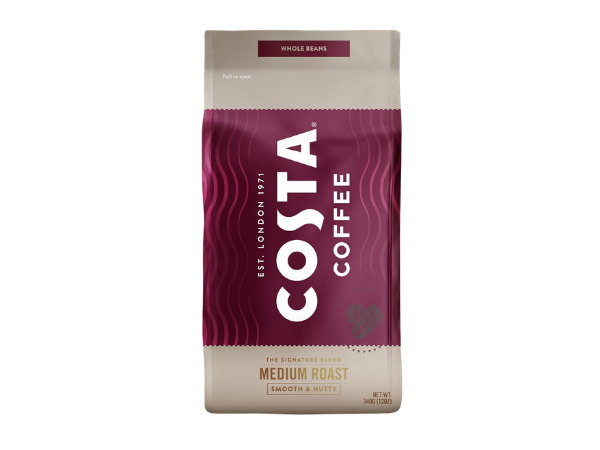Costa Coffee Whole Bean Coffee, Signature Blend Medium Roast
