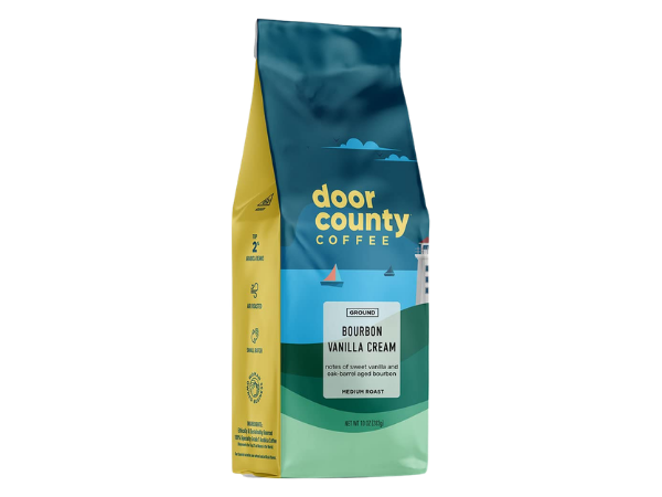 Door County Coffee Bourbon Vanilla Cream Flavored Ground