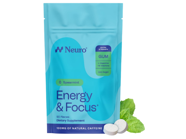 Neuro Energy & Focus Gum – Extra Strength
