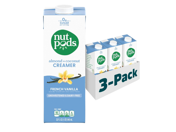 Nutpods Unsweetened French Vanilla Dairy‑Free Coffee Creamer