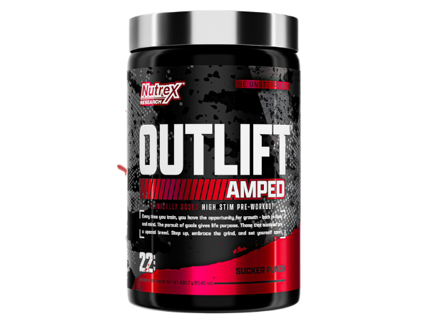 OUTLIFT Amped Max Dosed HIGH STIM Pre Workout Powder