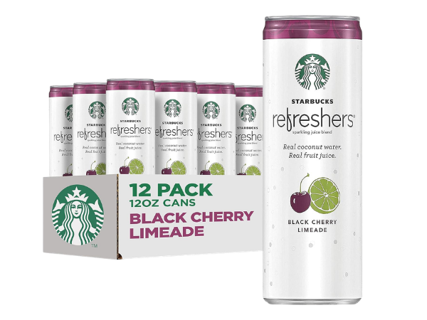 Starbucks Refreshers with Coconut Water, Black Cherry Limeade