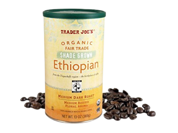 Trader Joe’s Organic Fair Trade Shade Grown Whole Bean Coffee
